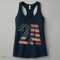 2nd Amendment Patriotic Gun Owner American Flag Rifle Women's Tank Top thumb 3