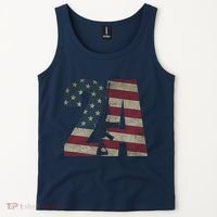 2nd Amendment Patriotic Gun Owner American Flag Rifle Tank Top thumb 2