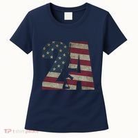 2nd Amendment Patriotic Gun Owner American Flag Rifle Women's T-Shirt thumb 0