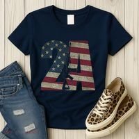 2nd Amendment Patriotic Gun Owner American Flag Rifle Women's T-Shirt thumb 3