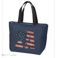 2nd Amendment Patriotic Gun Owner American Flag Rifle Tote Bag thumb 3