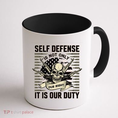 2nd Amendment Self Defense Coffee Mug back