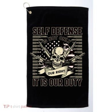 2nd Amendment Self Defense Golf Towel