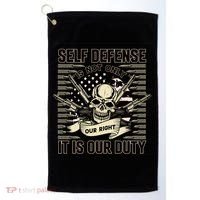 2nd Amendment Self Defense Golf Towel thumb 0