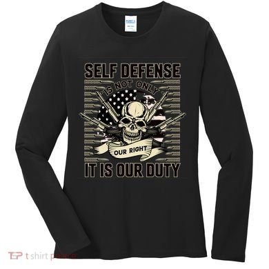 2nd Amendment Self Defense Women's Long Sleeve Shirt