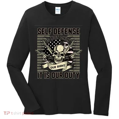 2nd Amendment Self Defense Women's Long Sleeve Shirt