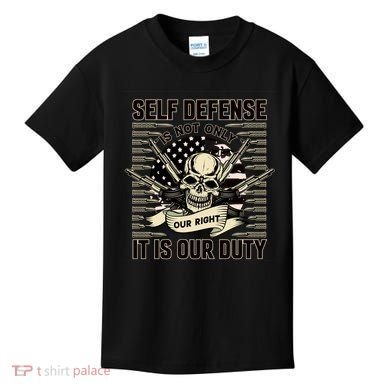 2nd Amendment Self Defense Kids T-Shirt