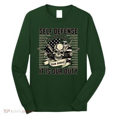 2nd Amendment Self Defense Long Sleeve Shirt