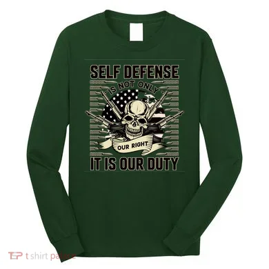 2nd Amendment Self Defense Long Sleeve Shirt