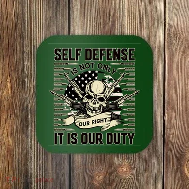 2nd Amendment Self Defense Coaster