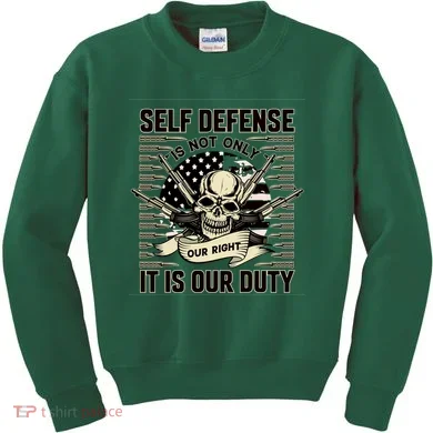 2nd Amendment Self Defense Kids Sweatshirt