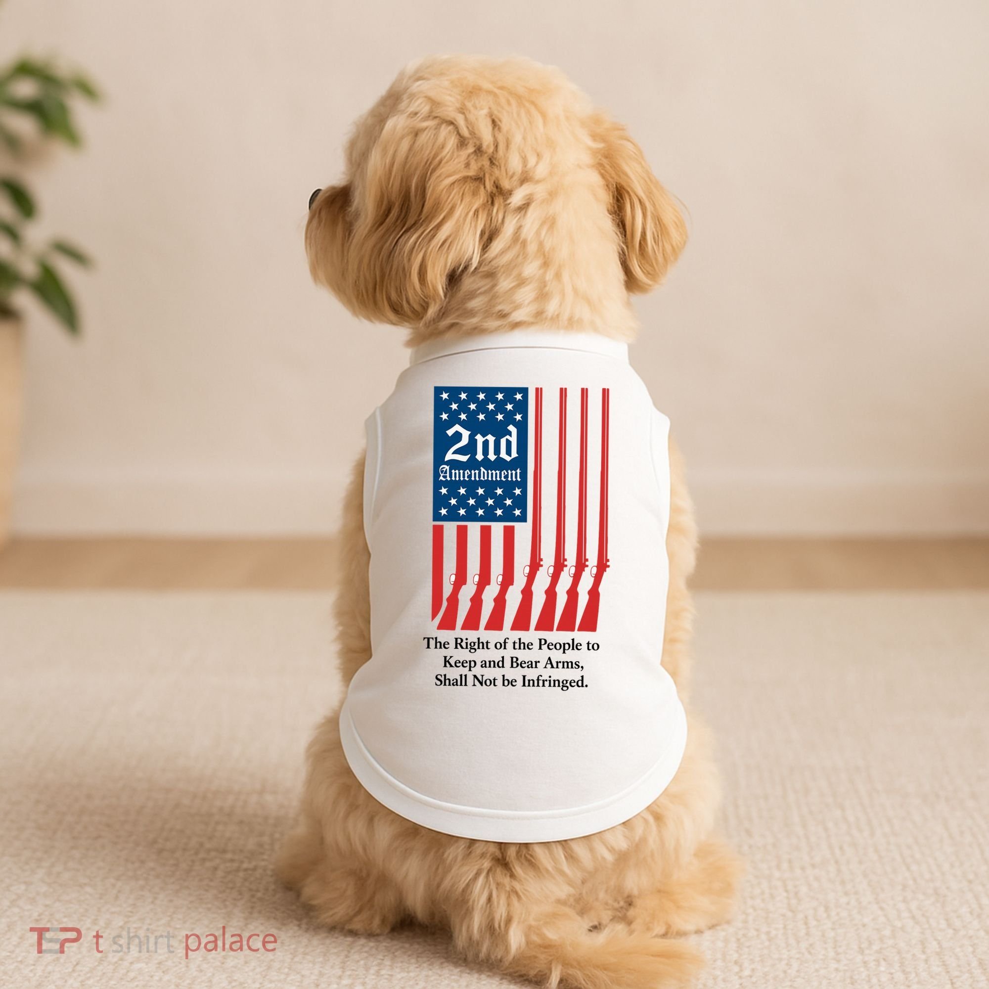 2nd Amendment Script Doggie Tank
