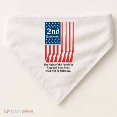 2nd Amendment Script USA-Made Doggie Bandana
