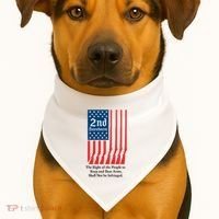 2nd Amendment Script USA-Made Doggie Bandana thumb 1