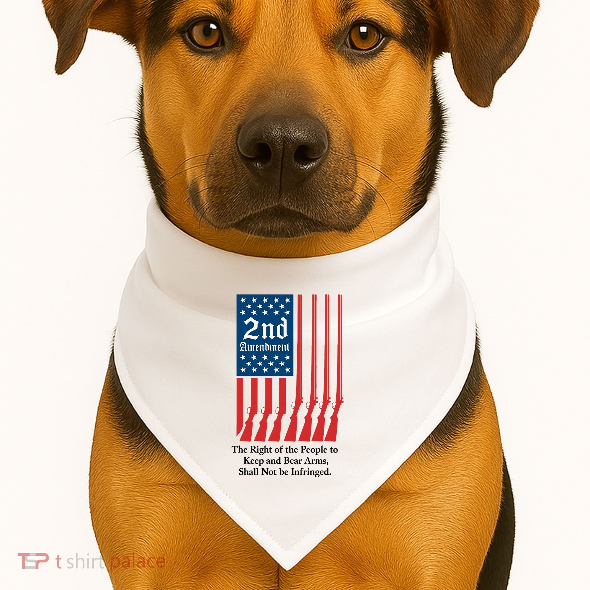 2nd Amendment Script USA-Made Doggie Bandana