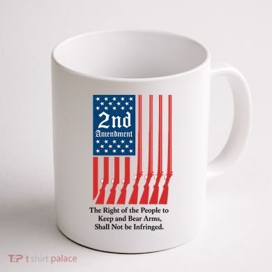 2nd Amendment Script Coffee Mug back