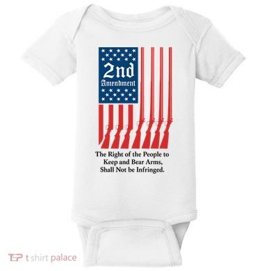 2nd Amendment Script Baby Bodysuit