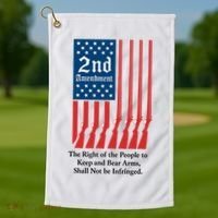 2nd Amendment Script Golf Towel thumb 1