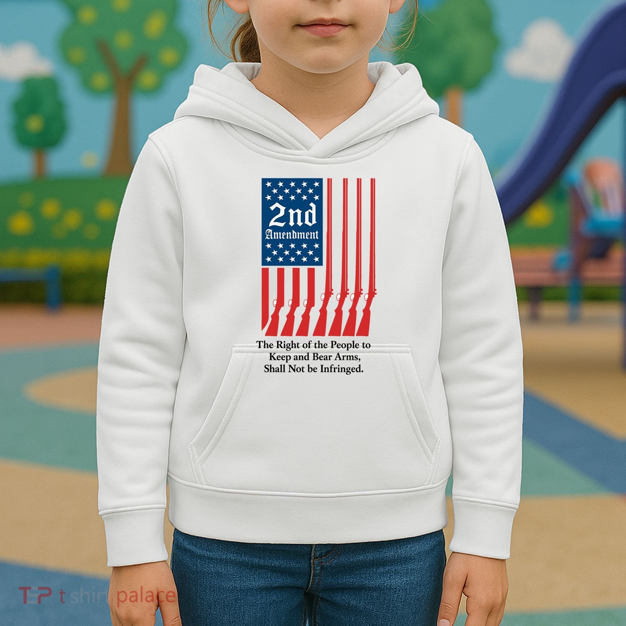 2nd Amendment Script Kids Hoodie