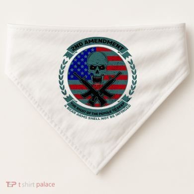 2nd Amendment The Right For The People To Keep USA-Made Doggie Bandana