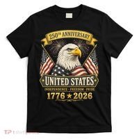 250th Anniversary USA 250 Years Independence Freedom Pride T-Shirt thumb 0