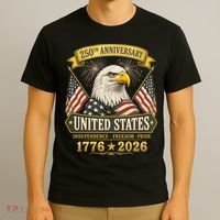 250th Anniversary USA 250 Years Independence Freedom Pride T-Shirt thumb 3
