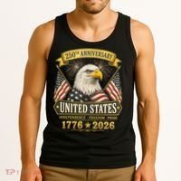 250th Anniversary USA 250 Years Independence Freedom Pride Tank Top thumb 3
