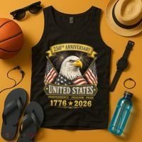 250th Anniversary USA 250 Years Independence Freedom Pride Tank Top thumb 4