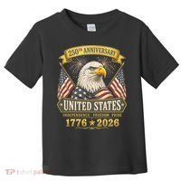 250th Anniversary USA 250 Years Independence Freedom Pride Toddler T-Shirt thumb 0