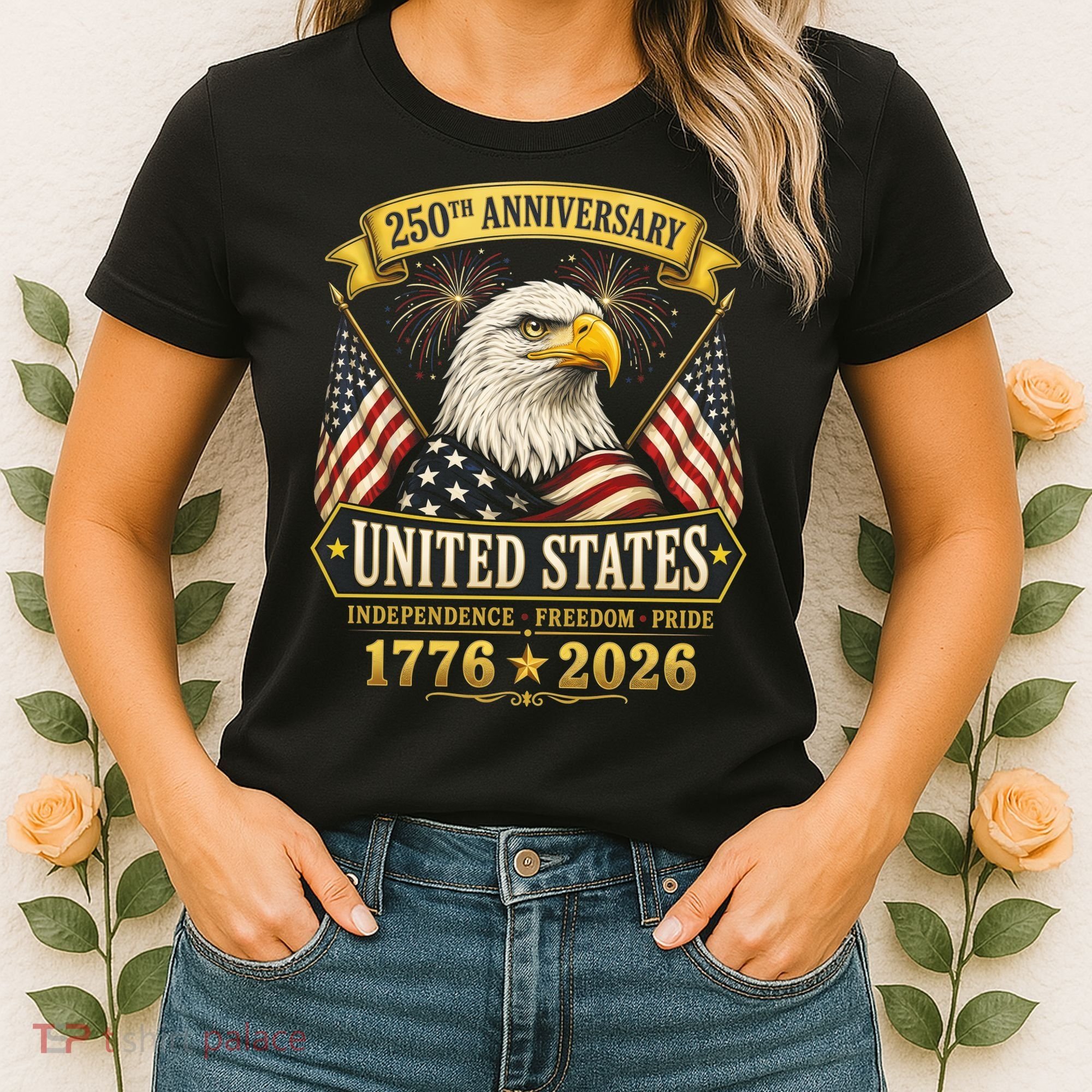 250th Anniversary USA 250 Years Independence Freedom Pride Women's T-Shirt