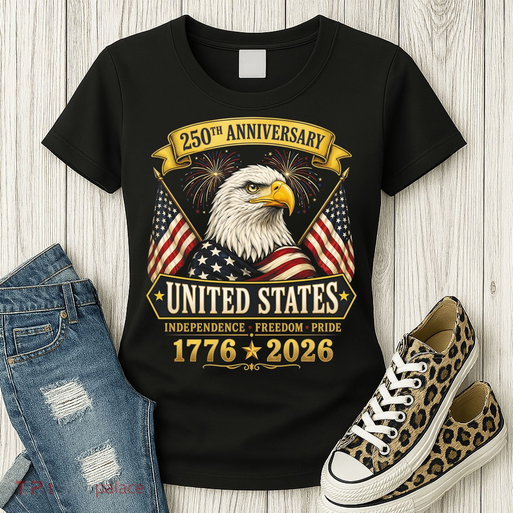 250th Anniversary USA 250 Years Independence Freedom Pride Women's T-Shirt