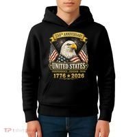 250th Anniversary USA 250 Years Independence Freedom Pride Kids Hoodie thumb 4