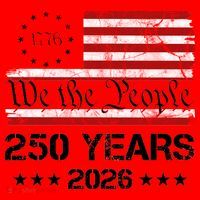 250th America USA 250 Years We The People Santa Hat thumb 1