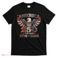 250th Anniversary USA 4th Of July Patriotic Eagle 1776-2026 T-Shirt thumb 0