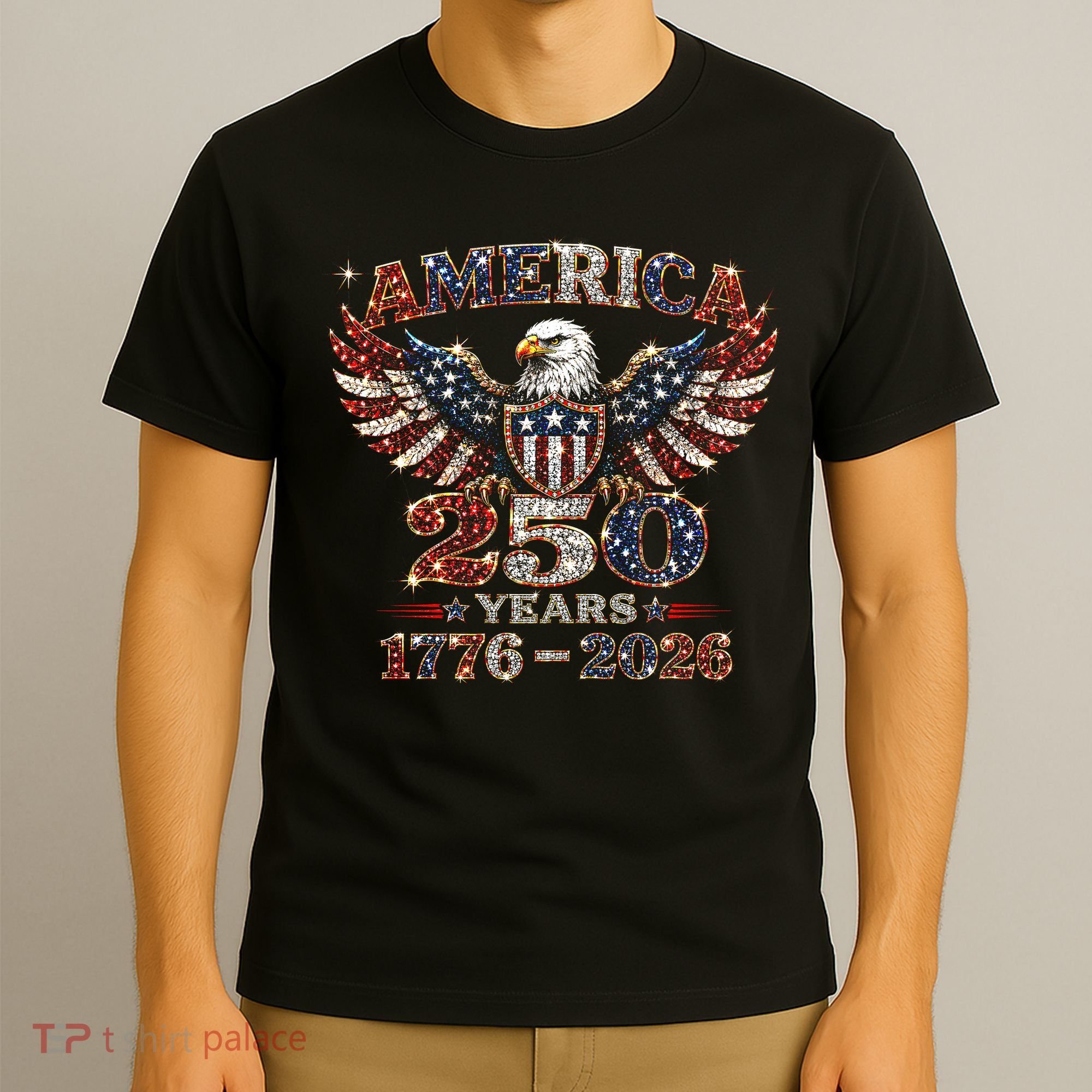 250th Anniversary USA 4th Of July Patriotic Eagle 1776-2026 T-Shirt