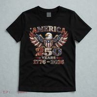 250th Anniversary USA 4th Of July Patriotic Eagle 1776-2026 T-Shirt thumb 5