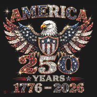 250th Anniversary USA 4th Of July Patriotic Eagle 1776-2026 T-Shirt thumb 7