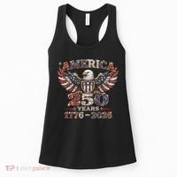 250th Anniversary USA 4th Of July Patriotic Eagle 1776-2026 Women's Tank Top thumb 0