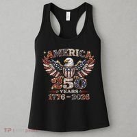 250th Anniversary USA 4th Of July Patriotic Eagle 1776-2026 Women's Tank Top thumb 3