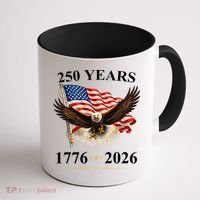250th Anniversary USA Patriotic Eagle 1776-2026 Coffee Mug thumb 1