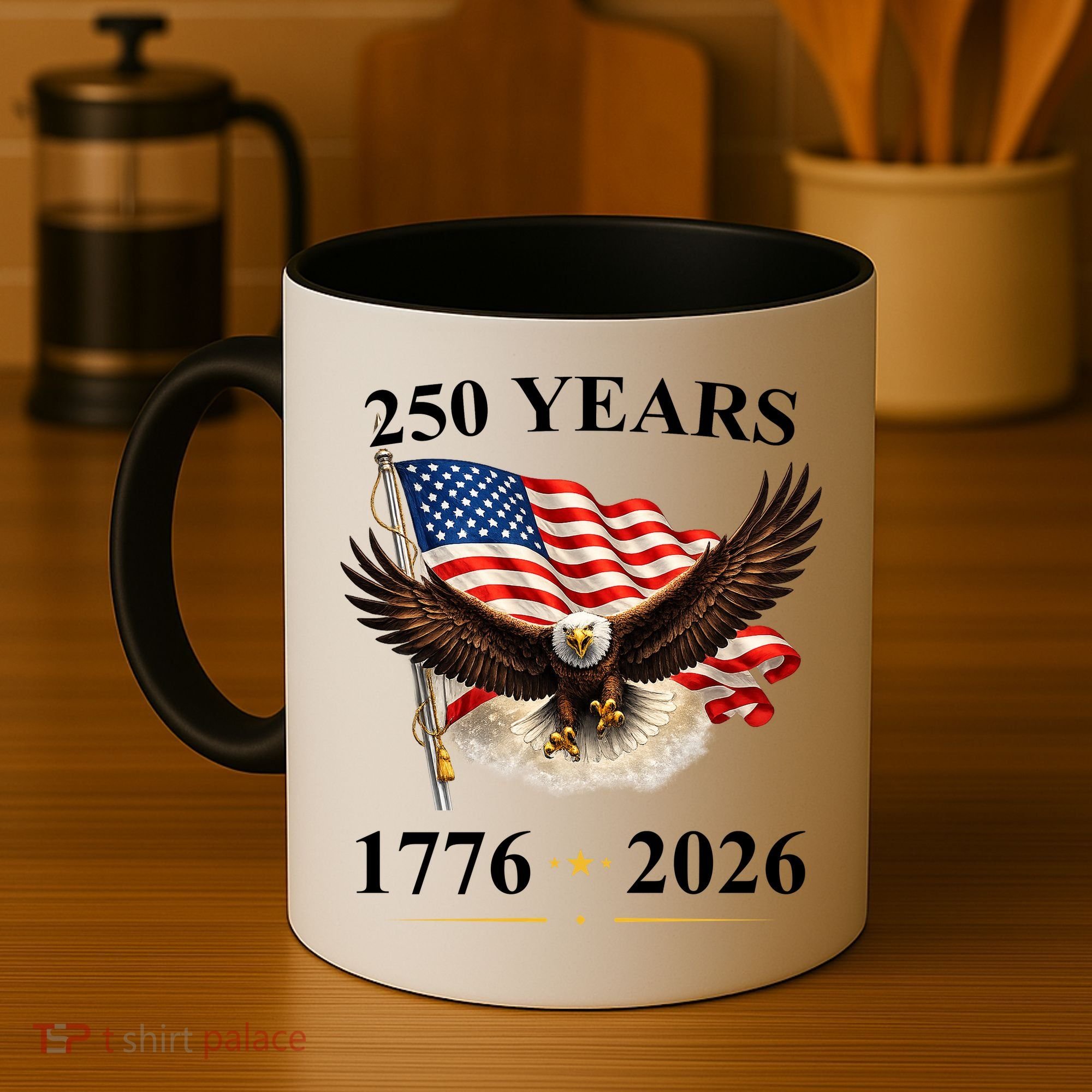 250th Anniversary USA Patriotic Eagle 1776-2026 Coffee Mug