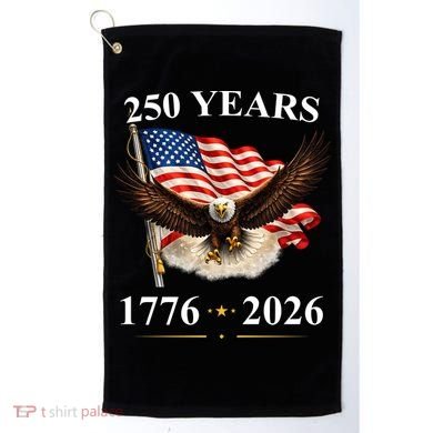 250th Anniversary USA Patriotic Eagle 1776-2026 Golf Towel