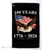 250th Anniversary USA Patriotic Eagle 1776-2026 Golf Towel thumb 0