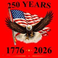 250th Anniversary USA Patriotic Eagle 1776-2026 Santa Hat thumb 1