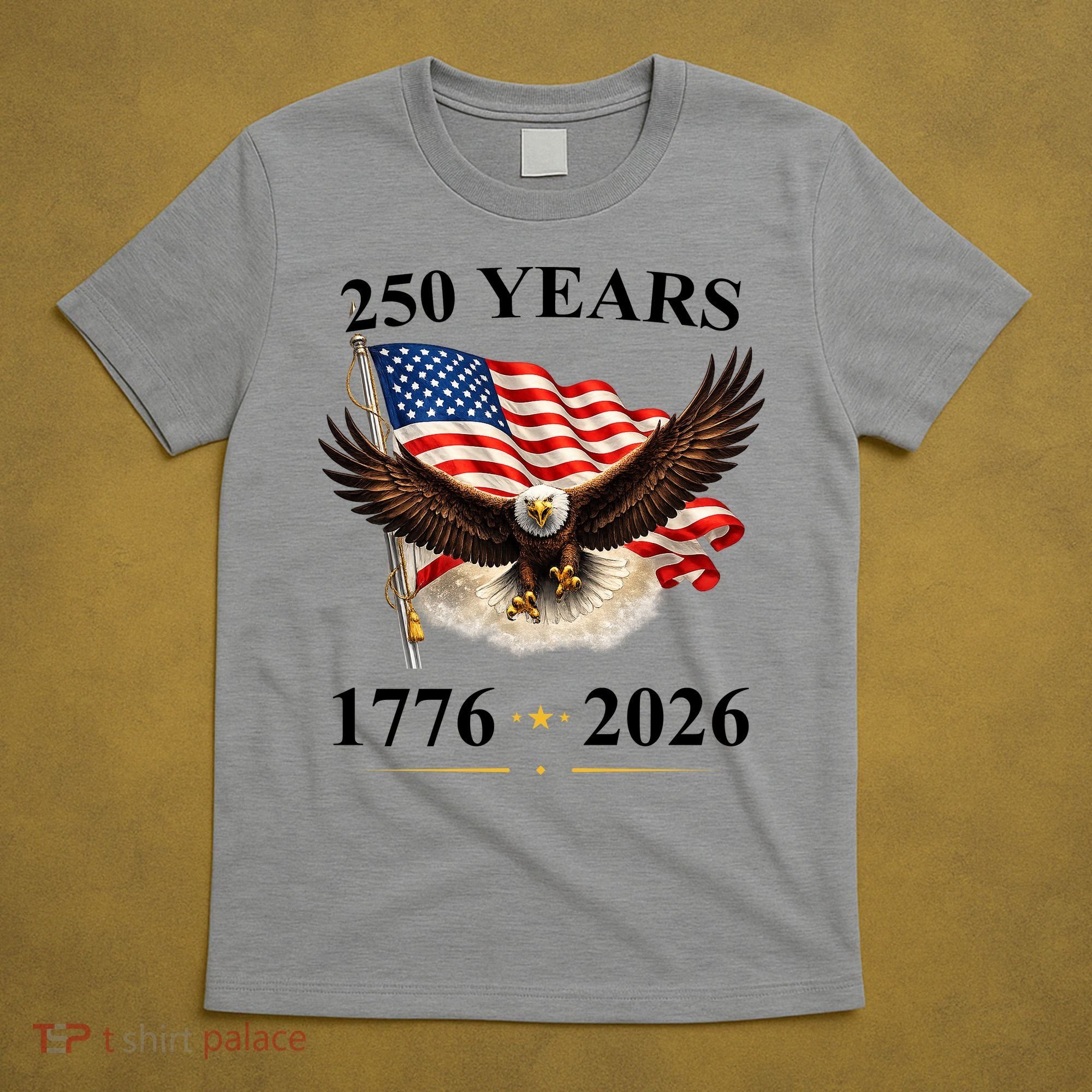 250th Anniversary USA Patriotic Eagle 1776-2026 T-Shirt