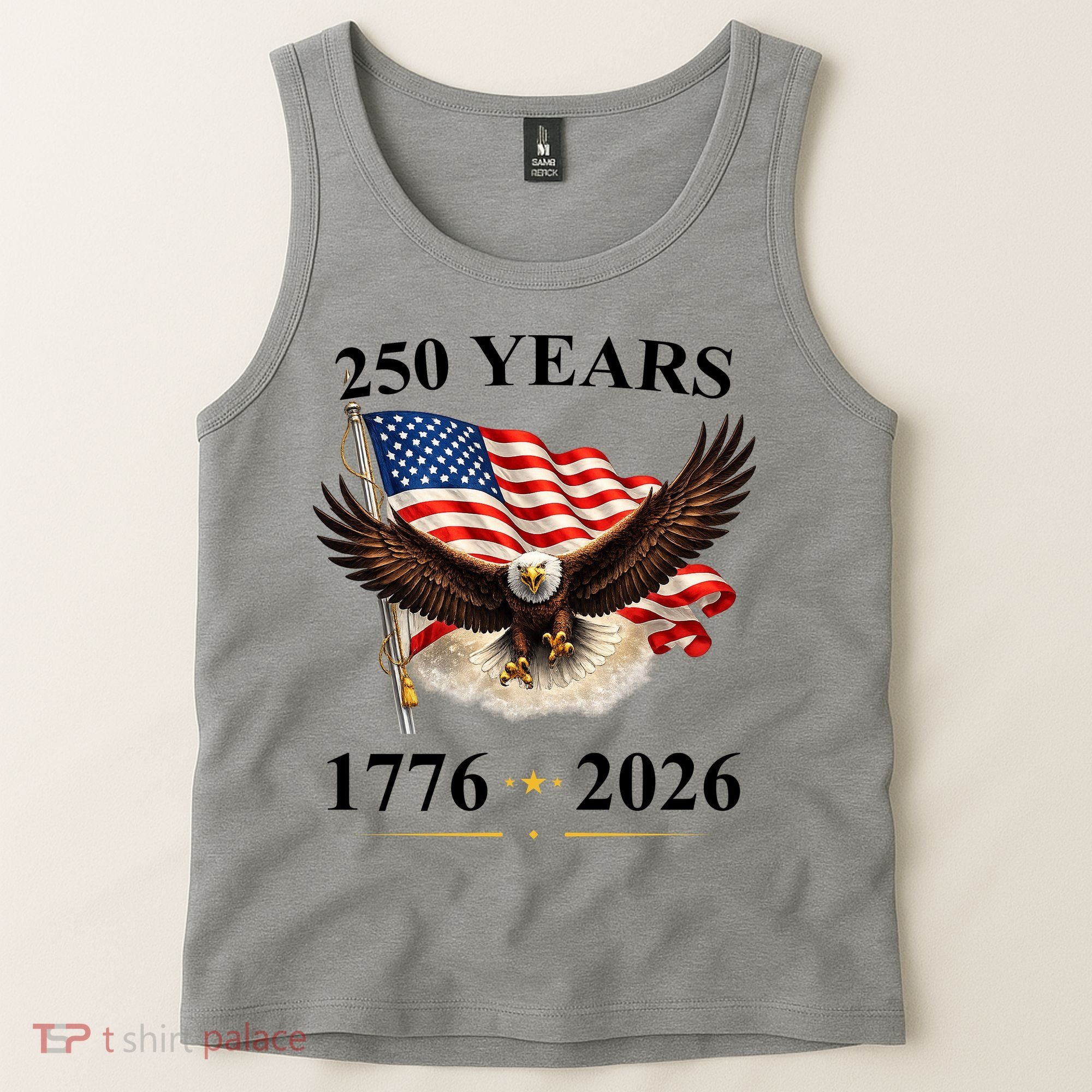 250th Anniversary USA Patriotic Eagle 1776-2026 Tank Top