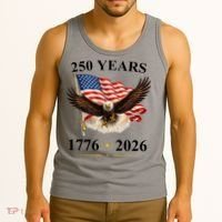250th Anniversary USA Patriotic Eagle 1776-2026 Tank Top thumb 3
