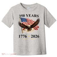 250th Anniversary USA Patriotic Eagle 1776-2026 Toddler T-Shirt thumb 0