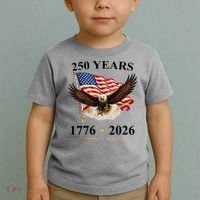 250th Anniversary USA Patriotic Eagle 1776-2026 Toddler T-Shirt thumb 2