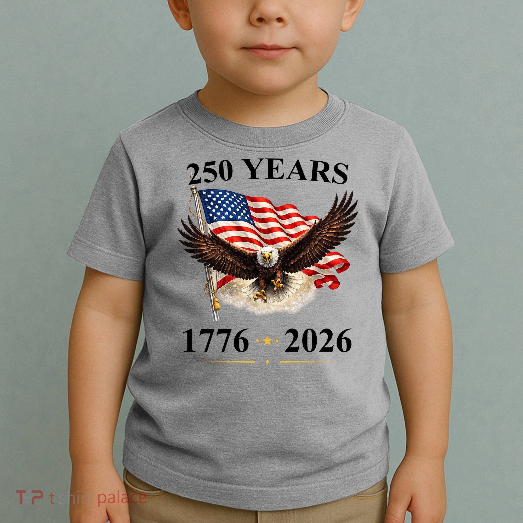 250th Anniversary USA Patriotic Eagle 1776-2026 Toddler T-Shirt